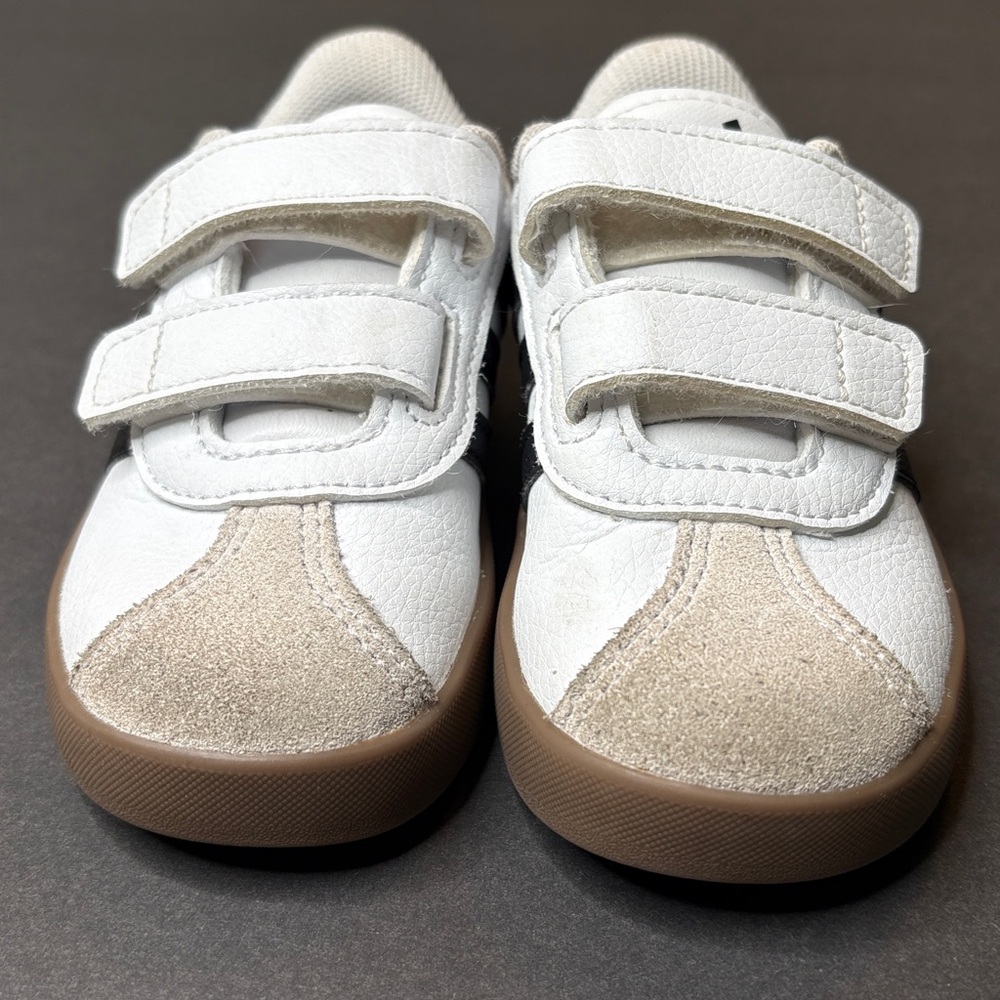 ADIDAS VL Court White Toddler Size 7K - Picture 2 of 12